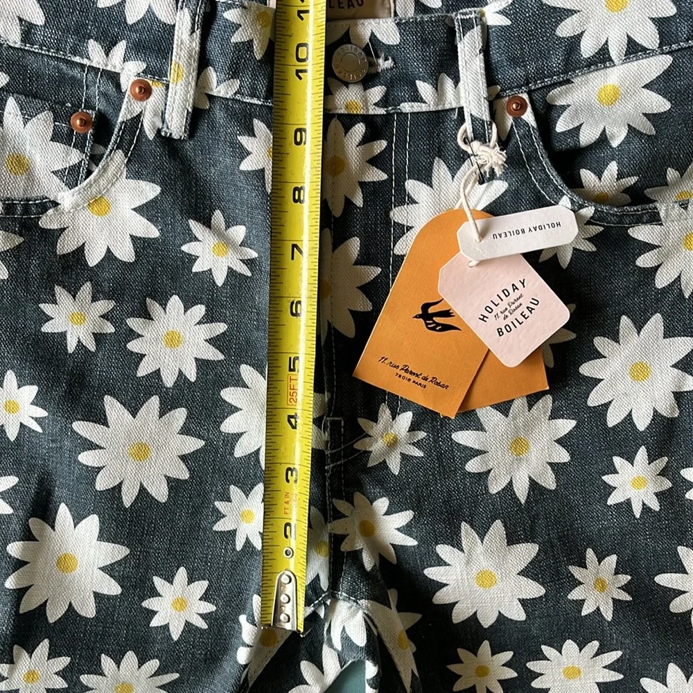 NWT Holiday Boileau denim daisy straight leg jeans size 29 - Picture 8 of 12